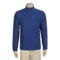 Victorinox Swiss Army Zip Neck Shirt - Long Sleeve (For Men) in Title Blue/Black