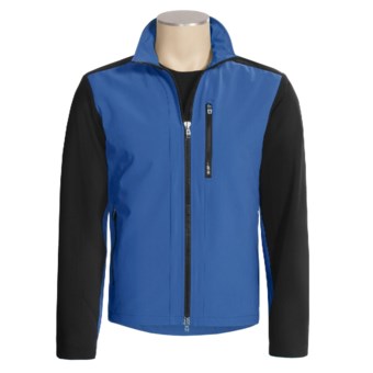 Victorinox Windproof Soft Shell Jacket (For Men) in Title Blue