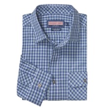 Vineyard Vines Charles River Check Collegiate Shirt - Long Sleeve (For Men) in Moonshine - Closeouts