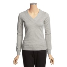 Vineyard Vines Fuller Street Sweater - V-Neck (For Women) in Light Heather Grey - Closeouts