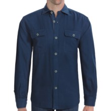 Vineyard Vines Guide Boat Shirt - Long Sleeve (For Men) in Blue Blazer - Closeouts