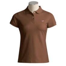 Vineyard Vines Susie Fit Polo Shirt - Short Sleeve (For Women) in Cocoa - Closeouts
