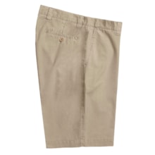 Vintage 1946 Cotton Poplin Shorts - Flat Front (For Men) in Khaki - Closeouts