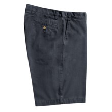 Vintage 1946 Cotton Poplin Shorts - Flat Front (For Men) in Navy - Closeouts