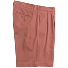 Vintage 1946 Cotton Twill Shorts - Pleated (For Men) in Nantucket Red - Closeouts