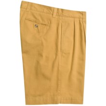 Vintage 1946 Cotton Twill Shorts - Pleated (For Men) in Sunshine - Closeouts