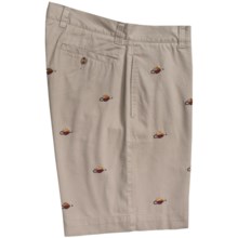 Vintage 1946 Embroidered Cotton Twill Shorts (For Men) in Fly - Closeouts