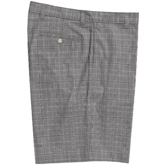 Vintage 1946 Glen Plaid Shorts - Cotton (For Men) in Black/Cream