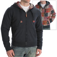 Vintage 1946 Hoodie Sweatshirt - Reversible (For Men) in Patchwork/Navy - Closeouts