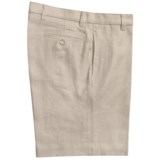 Vintage 1946 Linen Shorts - Flat Front (For Men)