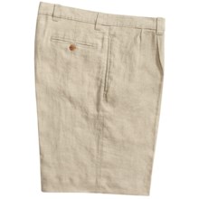 Vintage 1946 Linen Shorts - Pleated (For Men) in Natural - Closeouts