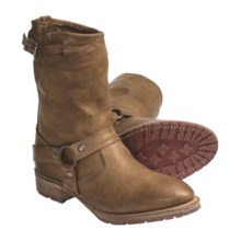 Vintage Juliet Harness Boots - Leather (For Women) in Tobacco Leather - Closeouts
