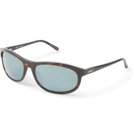 Revo Vintage Wrap Sunglasses - Polarized Glass Lenses (For Men) - TORTOISE/SMOKY GREEN ( )