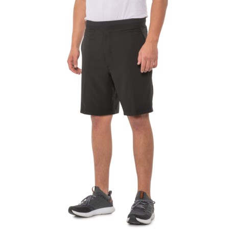 Gaiam Vinyasa Shorts - 9? (For Men) - BLACK (XL )