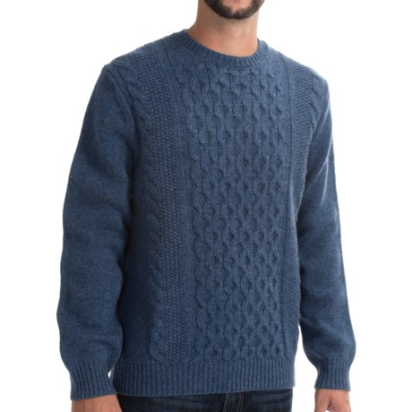 Viyella Cable Knit Sweater Lambswool For Men