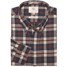 Viyella Multi-Check Sport Shirt - Cotton-Wool, Long Sleeve (For Men) in Copper - Closeouts