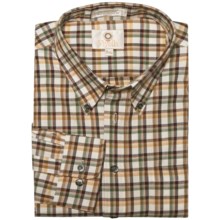 Viyella Multi-Check Sport Shirt - Cotton-Wool, Long Sleeve (For Men) in Gold - Closeouts