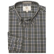 Viyella Multi-Check Sport Shirt - Cotton-Wool, Long Sleeve (For Men) in Olive - Closeouts