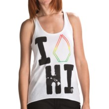 Volcom I Stone Hi-Low Twist Tank Top (For Women) in White - Closeouts