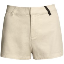 Volcom Posso High Waisted Short - Stretch Cotton (For Women) in Cream - Closeouts