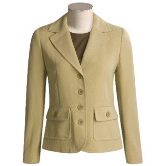 Votre Nom Collection French Gab Jacket (For Women) in Beige