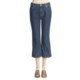 Washed Denim Crop Jeans (For Women)