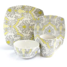 Waverly Bedazzled Dinnerware Set - 16-Piece, Porcelain in Bedazzled - Closeouts