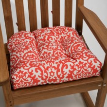 Waverly Indoor/Outdoor UV-Treated Chair Cushion in Coral Damask - Closeouts