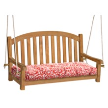Waverly Indoor/Outdoor UV-Treated Double Chair Cushion in Coral Damask - Closeouts