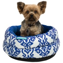 Waverly Refresh Luminary Cuddle Cup Dog Bed in Indigo - Closeouts