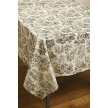 Waverly Rustic Life Cotton Tablecloth - 60x84” in Onyx - Closeouts