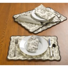 Waverly Rustic Life Fabric Napkins - 4-Pack in Onyx - Closeouts