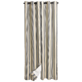 Weathermate Prelude Stripe Insulated Curtains - 80x84”, Grommet Top