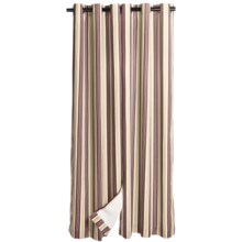Weathermate Prelude Stripe Insulated Curtains - 80x84”, Grommet Top in Red - Closeouts