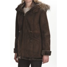 Weatherproof Faux-Shearling Coat (For Women) in Chocolate - Closeouts