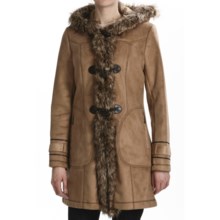 Weatherproof Faux-Shearling Toggle Coat (For Women) in Honey - Closeouts
