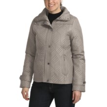 Weatherproof Mosaic Quilted Jacket - Full Zip (For Women) in Smoke - Closeouts