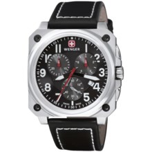 Wenger Aerograph Cockpit Chronograph Watch in Black/Stainless Steel/Black - Closeouts