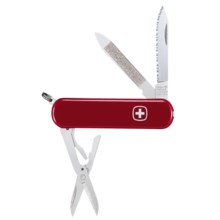 Wenger Genuine Swiss Army Esquire Pocket Knife - Serrated in Red - Closeouts