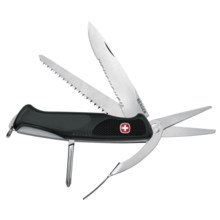 Wenger Genuine Swiss Army Ranger 172 Pocket Knife - Combo Edge in Black - Closeouts