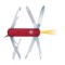 Wenger Genuine Swiss Army Tool Chest Microlight Pocket Knife - 2-Blade in Translucent Red