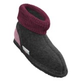 Wesenjak Slipper Booties with Cuff -  Boiled Wool (For Kids)
