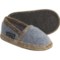 Grey Heather Wesenjak Slipper Moccasins - Boiled Wool (For Kids and Infants)
