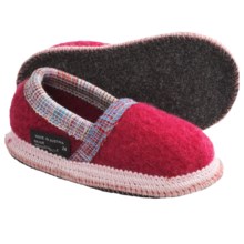 Wesenjak Slipper Moccasins - Boiled Wool (For Kids and Infants) in Raspberry - Closeouts