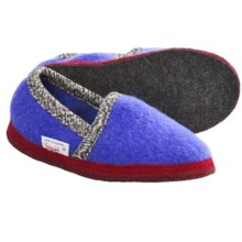 Wesenjak Slipper Moccasins - Boiled Wool (For Men and Women) in Blue - Closeouts