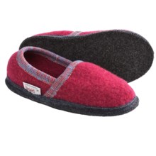 Wesenjak Slipper Moccasins - Boiled Wool (For Men and Women) in Dusty Rose / Light Grey Heather / Grey - Closeouts