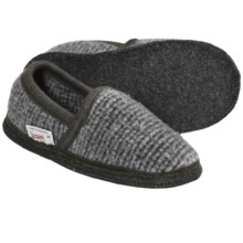 Wesenjak Slipper Moccasins - Boiled Wool (For Men and Women) in Grey Tweed - Closeouts