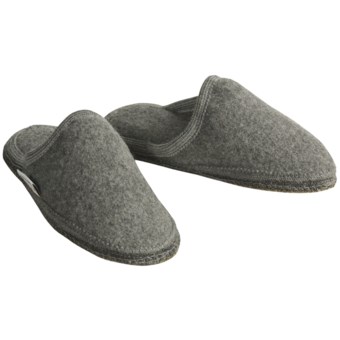Wesenjak Slipper Slides - Boiled Wool (For Men and Women) in Grey Heather