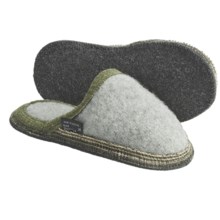 Wesenjak Slipper Slides - Boiled Wool (For Men and Women) in Light Grey Heather - Closeouts