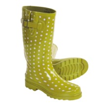 Western Chief Ditsy Dots Rain Boots - Waterproof (For Women) in Lime - Closeouts